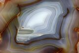Polished, Banded Agate Slab - Brazil #279580-1